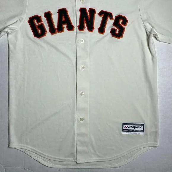 Majestic White and Black Giants Jersey - Picture 4 of 13